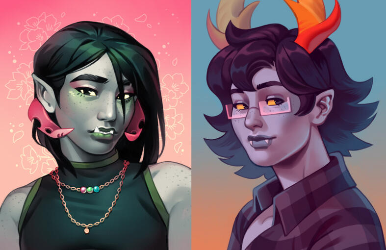 (CLOSED) Painted portrait - 80 USD