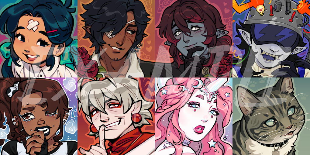 PORT-01: ICON - $45 (Features a single character, but two icons can be a matching pair)