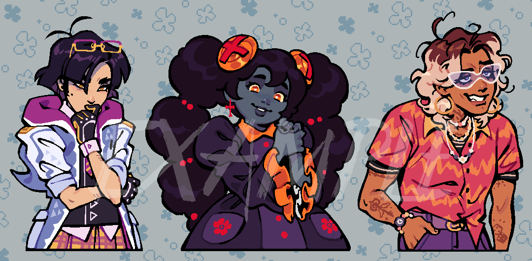 SPR-03: PIXEL TALKSPRITE - $55 +$5 for a simple animation (talking/blinking/etc) A halfbody (down to hips) (Features a single character)