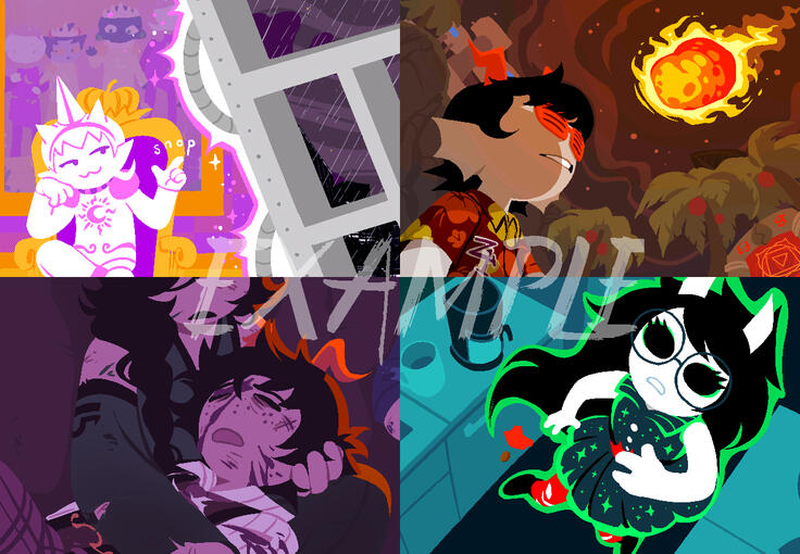 IMG-01: MSPA PANEL - $60 In Homestuck or Vast Error style. Can be a simple two-framed GIF (May feature several characters)